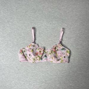 Victoria’s Secret Dream Angels Floral Embroidered Push-Up Without Padding Bra